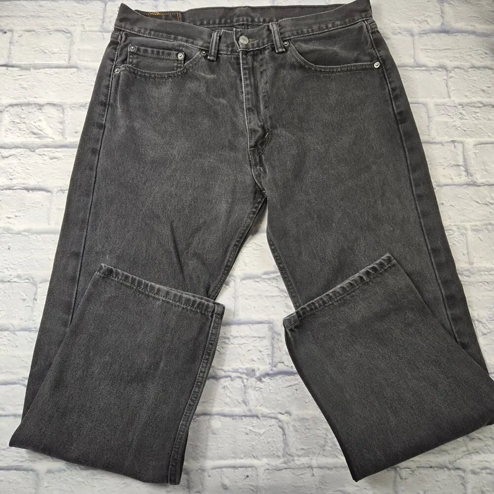 Levi's 505 Black Men's Jeans 100% Cotton size W36 L30